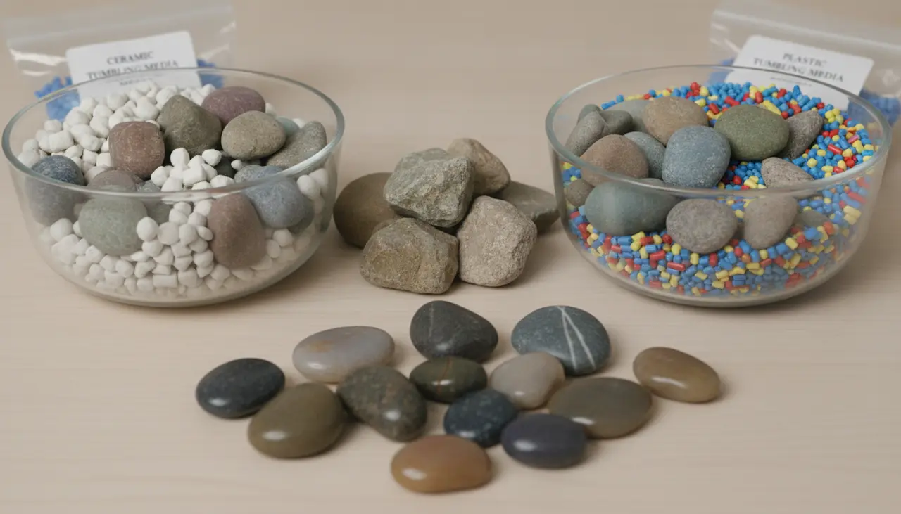 Ceramic vs Plastic Media: When to Use Each for Perfect Polished Rocks visual summary
