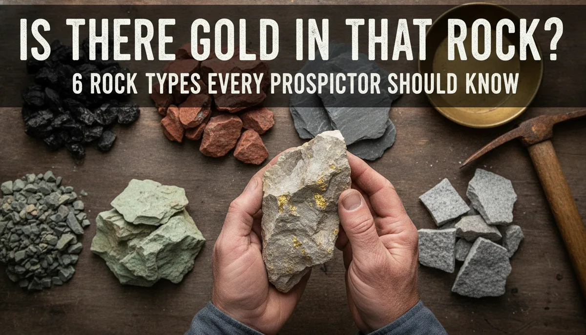 Is There Gold in That Rock? 6 Rock Types Every Prospector Should Know visual summary